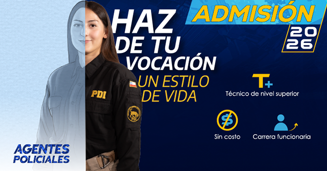 Admisión 2026 PDI Cecapro Agente Policial